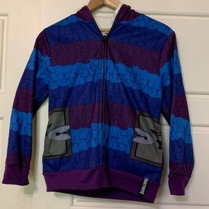 Fortnite Full Zip Hoodie with Mesh Mask.